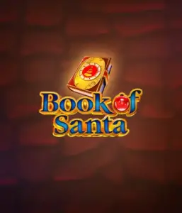 Experience the festive spirit with Book of Santa slot by Endorphina, showcasing an intricately designed golden book decorated with Santa's iconic image. This image captures the charm and joy of Christmas, set against a cozy red background. Ideal for those who love Christmas-themed slots, delivering a captivating adventure. 